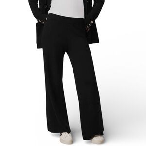 Splendid Black Wide-Leg Sweater Pants